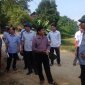 Đ/c Phạm Đăng Lực - Chủ tịch UBND Huyện kiểm tra công tác Xây dựng Nông thôn mới tại xã Giao An.