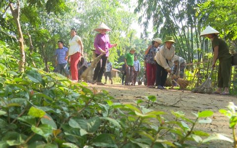 Hội Phụ nữ xã Đồng Lương chung tay xây dựng nông thôn mới